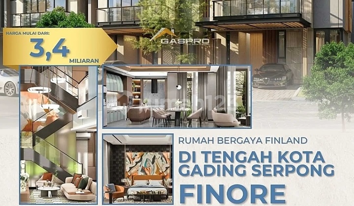 7X16 New Rumah Mewah 3 Lantai Finore By Summareconfree PPN Harga Start 3,4 M-An! Gading Serpong BSD City 7X16 New Rumah Mewah 3 Lantai Finore By Summareconfree PPN Harga Start 3,4 M-An! Gading Serpong BSD City