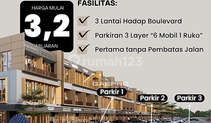 The Exquis BSD City Shop House 3-Storey 3-Layer Free Parking 10% Down Payment The Exquis BSD City Shop House 3-Storey 3-Layer Free Parking 10% Down Payment