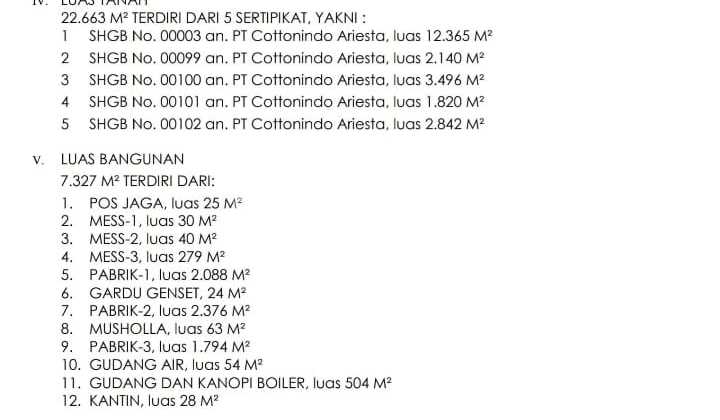 For Sale Inactive Factory Good Area Ready to Live Ex Cotton Bud Factory Industrial Area Easy Access Near Bagea Gate Purwakarta Special Near Grand Mosque on Sadang Subang Highway Cipeundeuy Subang For Sale Inactive Factory Good Area Ready to Live Ex Cotton Bud Factory Industrial Area Easy Access Near Bagea Gate Purwakarta Special Near Grand Mosque on Sadang Subang Highway Cipeundeuy Subang