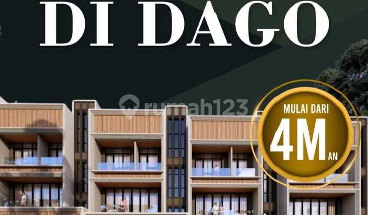 Dijual Rumah Indent Bagus Cantik Lux Siap Huni 3 Lantai di Terrace Kanayakan Town House Dago Bandung 2