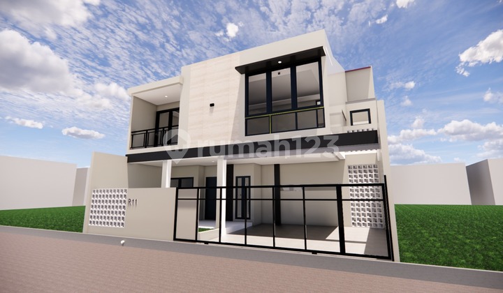 Jual Rumah Baru Bagus Cantik Lux Terawat Siap Huni Bangunan 2 Lantai Lantai Granit di Kopo Permai 1