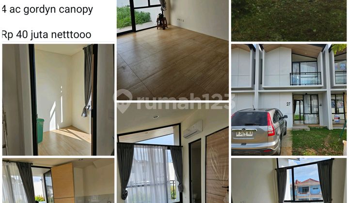 For Rent: Central Cendana Karawaci Tangerang House with AC, Canopy, Curtains, New Houses.