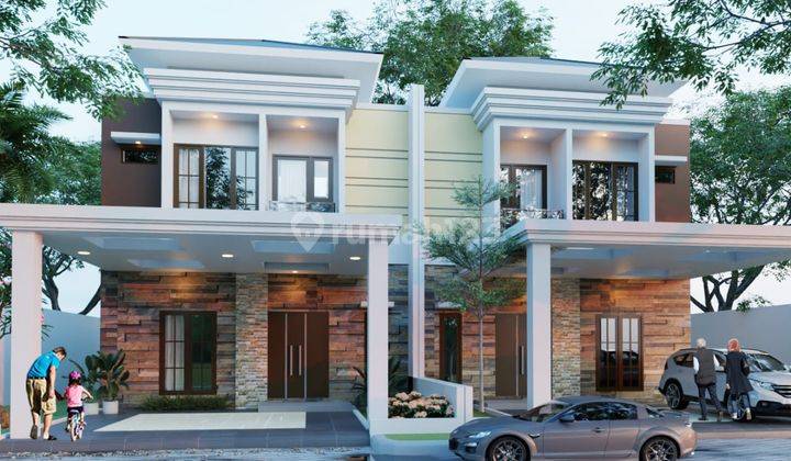 Rumah Mewah 2 Lantai Tengah Kota Dijual Dekat Jl. Soekarno Hatta Pekanbaru 1