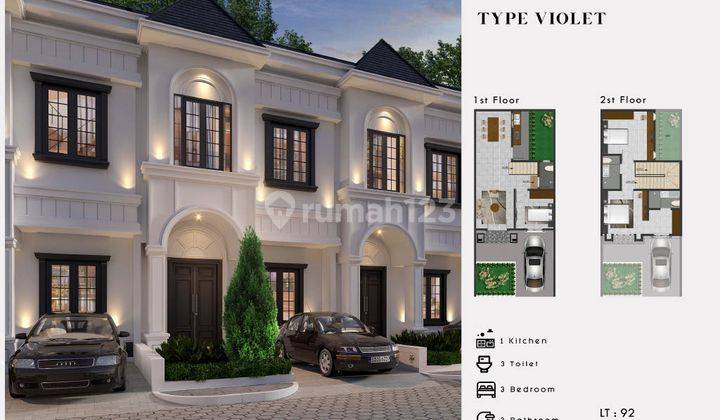 Rumah Modern Minimalis Daerah Marelan Royal Sapphire Type Violet 1