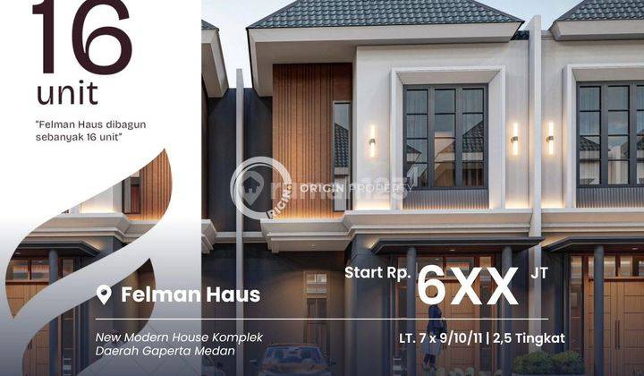 Rumah Baru Komplek Felman Haus Siap Huni Daerah Gaperta Helvetia 1