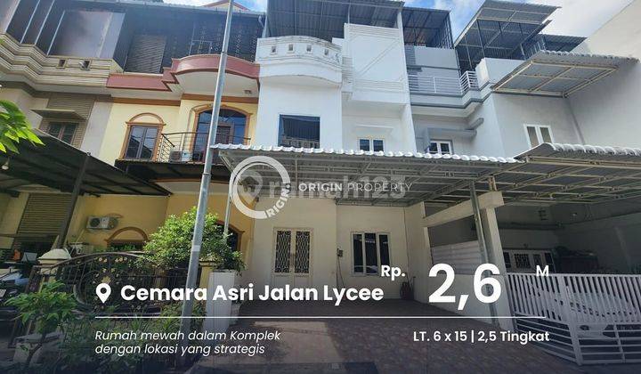 Dijual Villa Cantik Komplek Cemara Asri Jalan Lycee 1