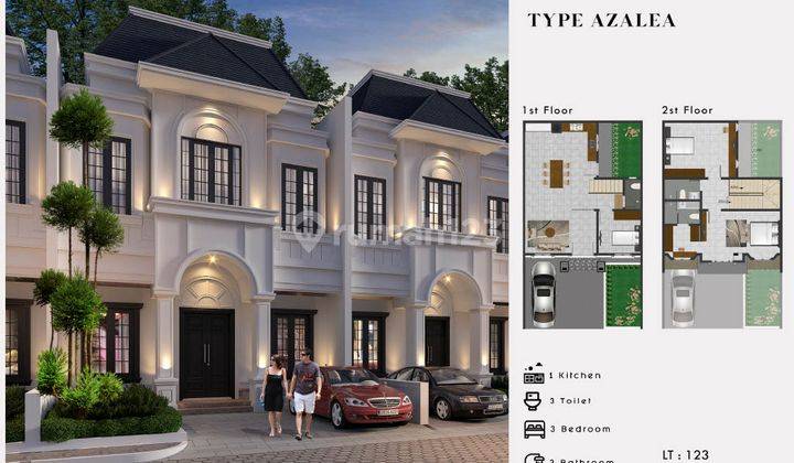 Dijual Rumah Modern Minimalis Royal Sapphire Type Azalea 1