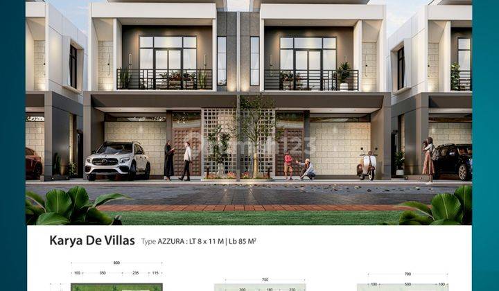 RUMAH BARU KOMPLEK KARYA de VILLAS TAHAP 2 Daerah Petisah Medan 1
