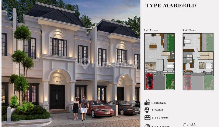 Rumah Modern Daerah Marelan Royal Sapphire Type Marigold 1