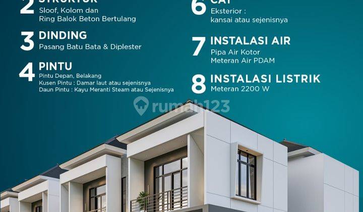 RUMAH BARU KOMPLEK KARYA de VILLAS TAHAP 2 Daerah Petisah Medan 2