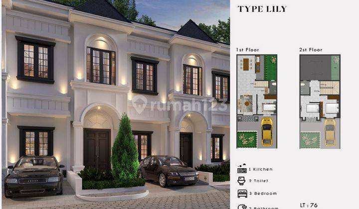 Rumah Modern Minimalis Daerah Marelan Royal Sapphire Type Lily 1