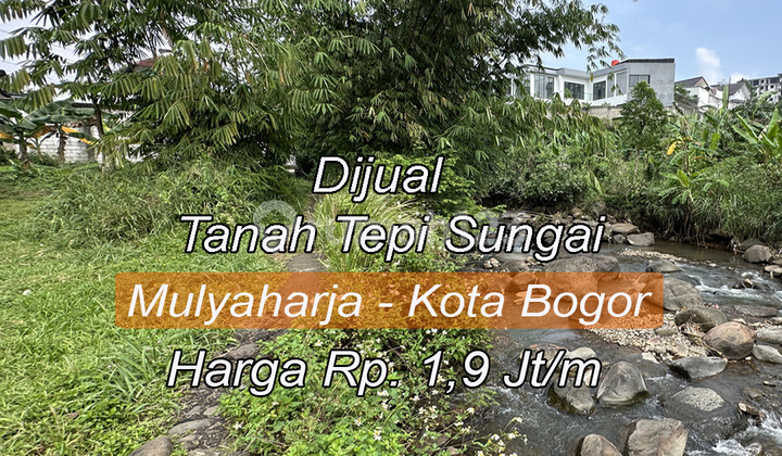 For Sale Freehold Land SHM Hidden Gem Beside Clear River in Mulyaharja, Bogor City.