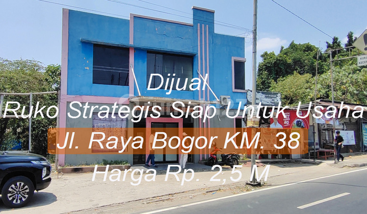 Strategic Commercial Location on Bogor Main Road KM 38, Just 3 KM from Cijago and Cibinong Toll Exits.