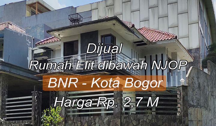 Dijual Rumah Mewah rasa Villa view Sungai sejuk di BNR depan, Kota Bogor.
