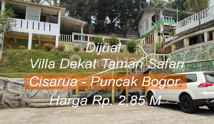 Dijual Villa dingin dekat Sekali Taman Safari, Pas yang Ingin Investasi Passive Income. Privatepool.