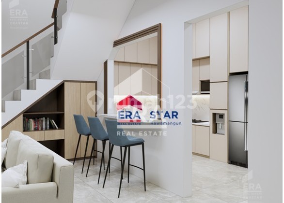 Rumah baru 2 lantai yang nyaman di Cipedak Jagakarsa Jaksel