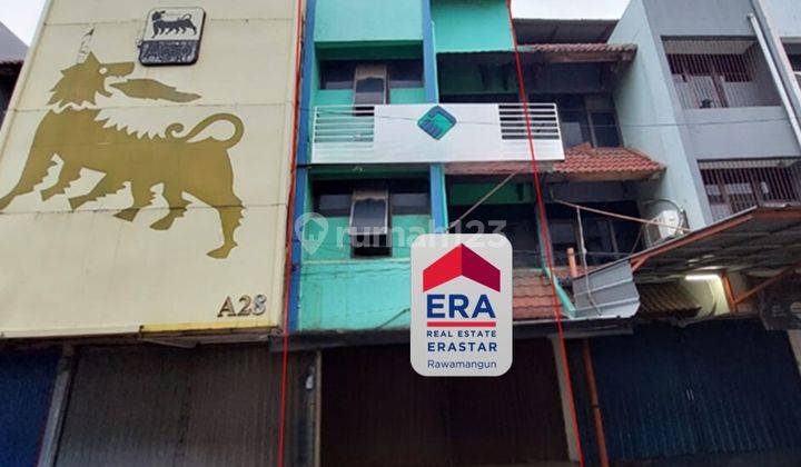 Ruko 4 lantai harga sudah murah di jalan utama Kalimalang, Bekasi