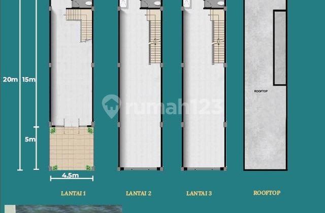 Ruko Boulevard Marina Bay Pik 2 Tipe Venesia 4,5X20 bisa Cicil