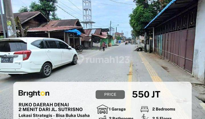 Ruko Daerah Denai Bisa Buka Usaha Kawasan Padat Penduduk 1