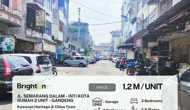 Rumah 2 Unit Gandeng Jalan Semarang Dalam Inti Kota  1