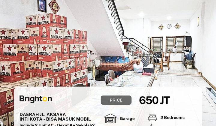 Rumah Inti Kota Daerah Jalan Aksara Siap Huni (Include 2 unit AC) 1