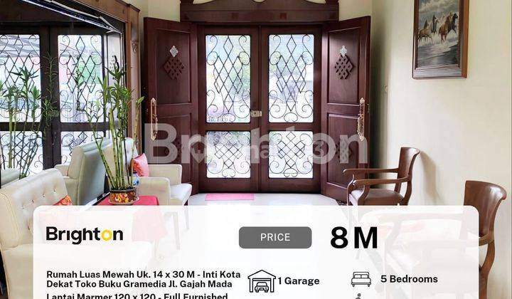 Rumah Lebar 14 Meter 3 Lantai Inti kota Full furnished 1