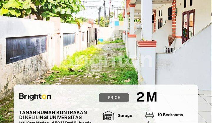 Rumah Hook / Sudut Di Inti Kota Medan ,Dengan 5 Unit Rumah Kontrakan Yang Uda Ter Full,Lokasi Intikota Dan Strategis 1