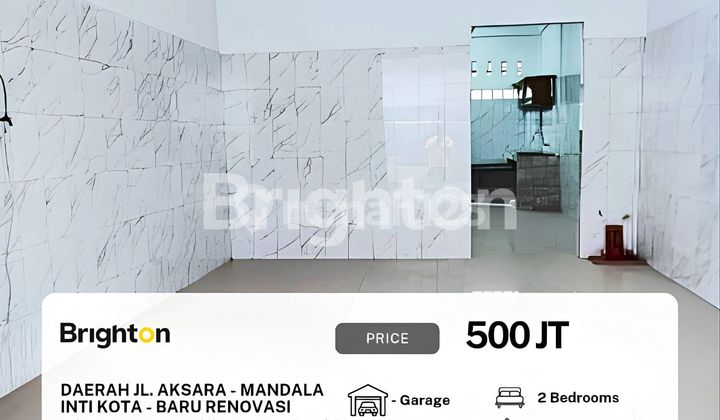 Rumah Baru Renovasi , Harga Bagus !! Inti Kota Medan