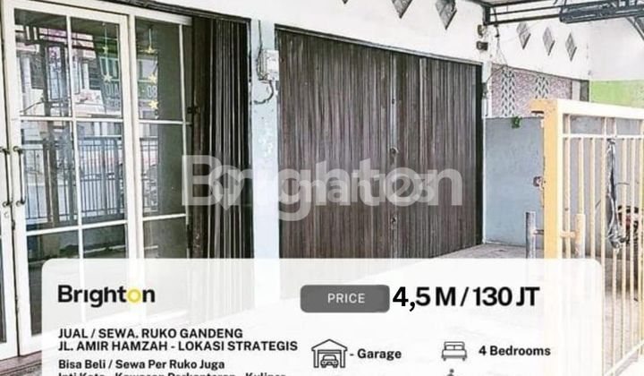 Dijual/Disewa Ruko Gandeng(BisaTerpisah Sewa/Jual)Jl.Amir Hamzah Dijual/Disewa Ruko Gandeng(BisaTerpisah Sewa/Jual)Jl.Amir Hamzah