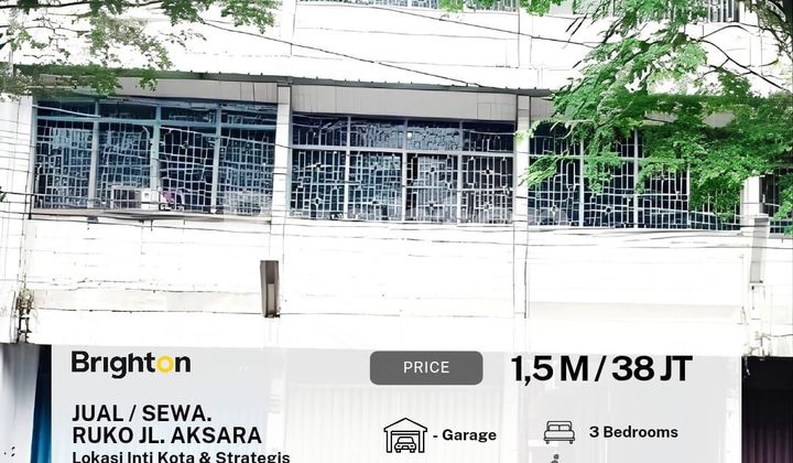 Di Jual / Di Sewa Ruko Aksara  Siap Buka Usaha Lokasi Strategis 