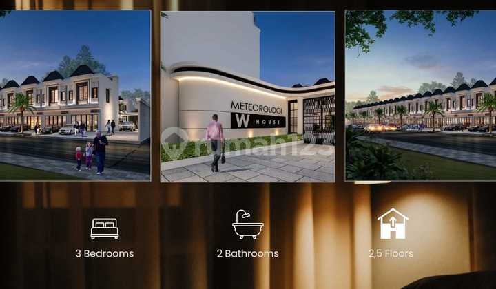 Dijual Rumah Baru 2,5 Tingkat Meteorologi W House Jl.perhubungan