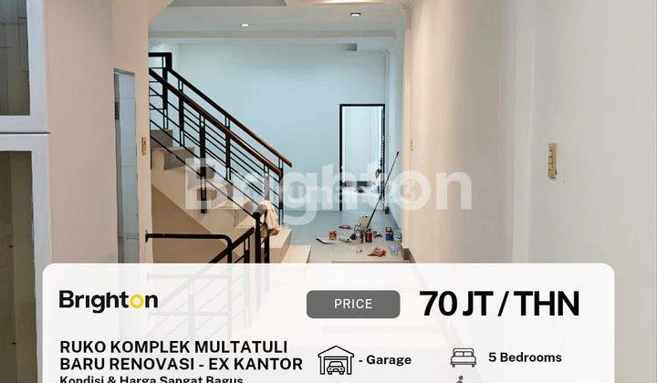 Ruko Bisnis Komplek Multatuli - Baru Renovasi - Siap Buka Usaha 1