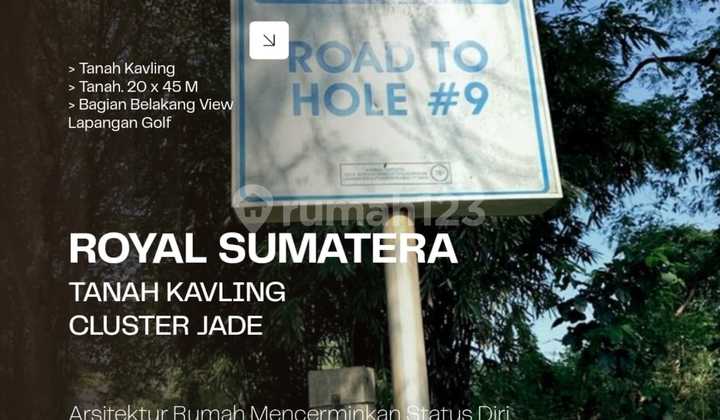 Tanah Kavling Luas 900 M² Komplek Royal Sumatera Cluster Jadeshm
