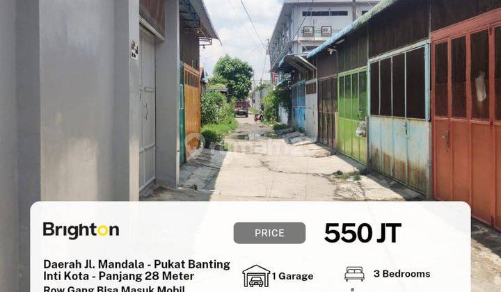 Rumah Petak Dengan Panjang 28 Meter Daerah Jl. Mandala siaphuni 1