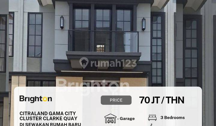 Rumah Kondisi Baru Lebar 8 Mtr Cluster Clarke Quay Gamacity,  1