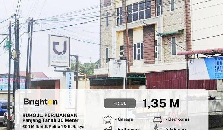 Ruko Baru Panjang Tanah 30 Meter- IntiKota -JL.Perjuangan Pancing 1