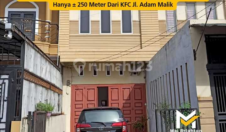 Dijual Ruko Jl.Waringin - Intikota Medan ±250 M dr KFC AdamMalik