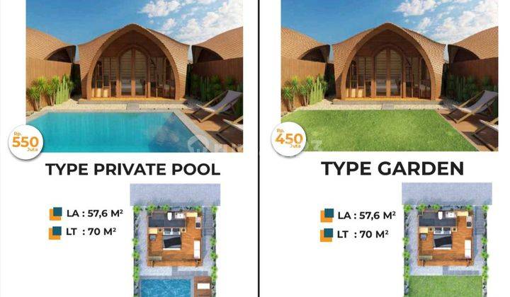 Villa Glamping Village di Nusa Penida full Furnish dan Privat Pool 2