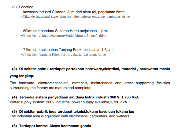  GDS003 Disewakan Gudang di Kawasan Industri Cikande, Serang 2