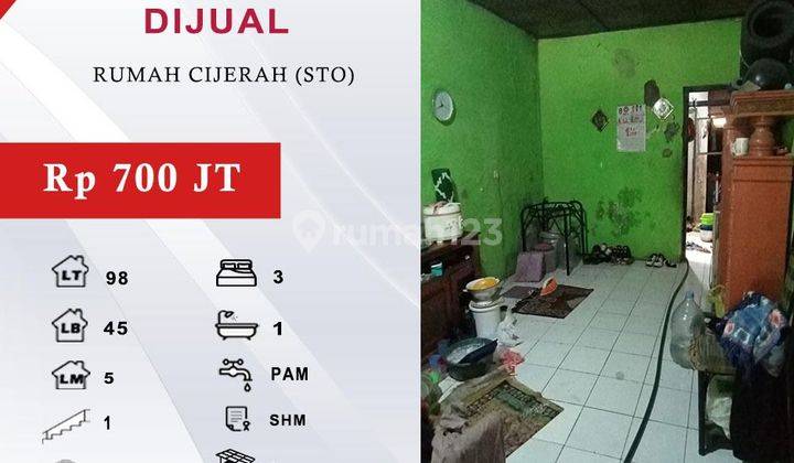 Dijual Rumah di Perumnas Cijerah, dekat dari jalan besar 1