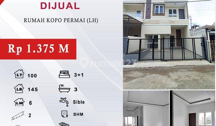 Dijual rumah cantik harga menarik di Koper siap huni bosq 1