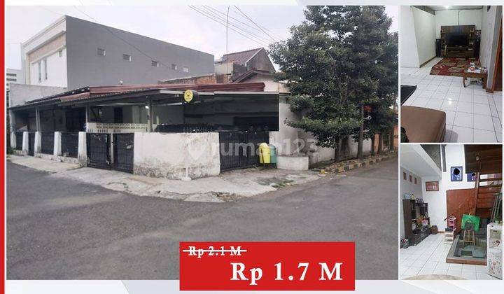 Turun harga!! rumah hook, posisi dekat jalan besar di Bojong raya 1