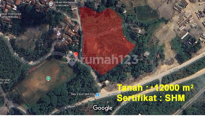 Dijual Murah Tanah Rata siap bangun 12000 m2, Lokasi Nambo, Klapa Nunggal, Bogor, Jawa Barat 2