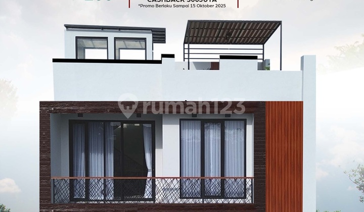 Rumah 2 Lt dengan Roof Top City View Udara Sejuk di Bandung Barat