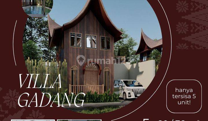 Rumah Villa Etnik Harga Promo di Kolonel Masturi Cisarua Bandung 1