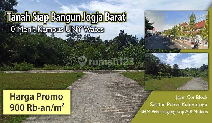 Tanah SHM di Jogja Barat, Dekat Jl Nagung Brosot 