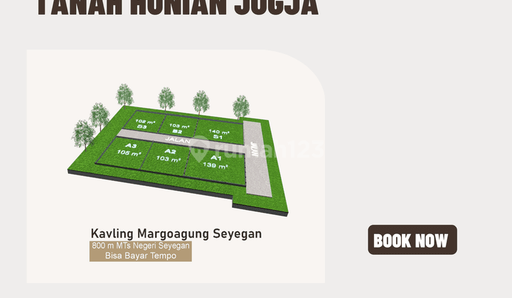 Tanah Murah Jogja Strategis, Tepi Aspal, Area Seyegan  1