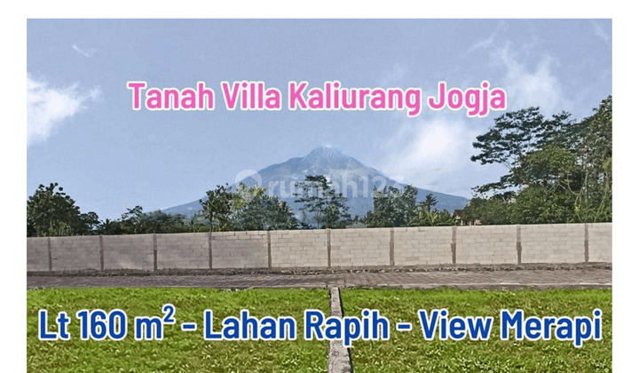 Tanah Jogja View Merapi, Cocok Huni villa, Strategis Jl Kaliurang 1