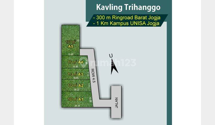 Premium Dalam Ringroad Jogja, Tanah SHM Dijual, Area Gamping 2