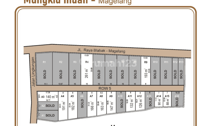 Tanah Tepi Jl Magelang boyolali, View Pegunungan, Cocok Usaha 2